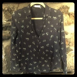 Vintage Zebra Blouse